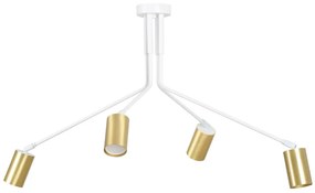 Biała nowoczesna lampa sufitowa spot - D060 N4-R54