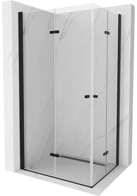 Mexen Lima Duo kabina prysznicowa składana 80 x 70 cm, transparent, czarna - 856-080-070-70-00-02