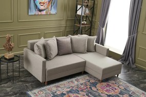 Narożna sofa rozkładana Aydam Right Cream