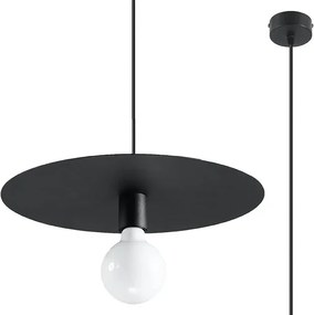 Czarna loftowa lampa wisząca kapelusz R7-A24