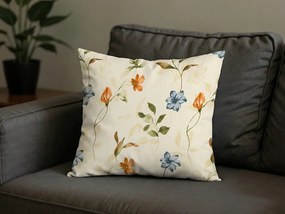 Poszewka na poduszkę z mikrofibry GENTLE LEAVES 40x50 cm, kremowy