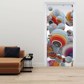 Fototapeta na drzwi - Malowane kule (95x205cm)