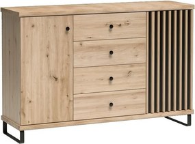 Komoda ALMERIA 142,1 cm do Salonu Sypialni Dąb artisan