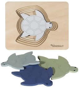 Drewniane puzzle Turtle – Kindsgut