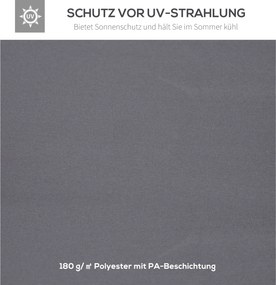 Outsunny zapasowy dach pawilonu do metalowych pawilonów pawilon ogrodowy namiot imprezowy namiot ogrodowy poliester 3 x 3 m ciemnoszary