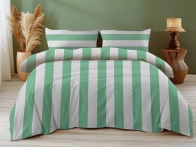 PrzytulneMieszkanie.pl PrzytulneMieszkanie.pl Pościel bawełniana STRIPES biało-zielona Rozmiar pościeli: 70 x 90 cm | 140 x 200 cm