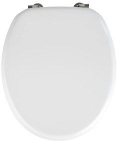 WENKO 154008100-WC deska sedesowa VALENCIA 43x36 cm biała/srebrna