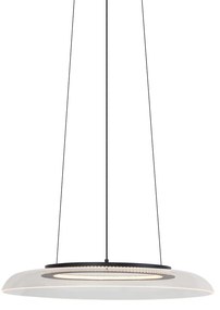 Designerska lampa wisząca czarna i transparentna z 3-stopniową regulacją ściemniania - Scacrylic
