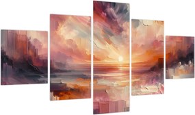 Obraz - Malowane zorze (125x70 cm)
