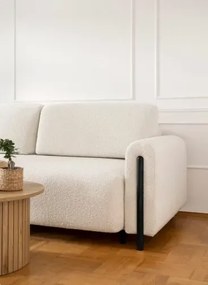 Sofa Arcadova biała/czarny z funkcją spania ELTAP