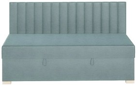 Niebieskie łóżko dziecięce ze schowkiem i materacem 90x200 cm Chill – Ghado