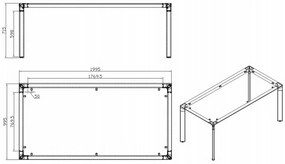 Stół konferencyjny PRIMO INVITATION, 200x100 cm, brzoza + port blatowy TYP VI, srebrny