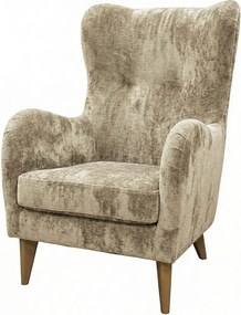 Elegancki fotel Roland z profilowanym siedziskiem i oparciem