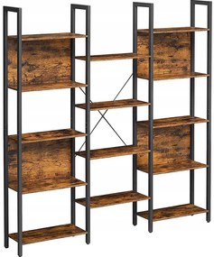 Industrialny regał na kwiaty rustykalny brąz L5-R59