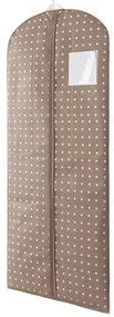 Beżowy pokrowiec na ubrania Compactor Dots, 137 cm