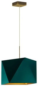 Pojedyncza lampa wisząca ze złotym stelażem - B8-E13