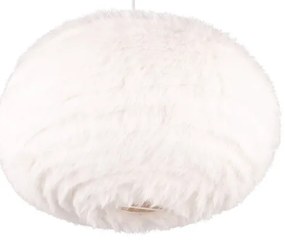 Kremowa lampa wisząca ø 50 cm Furry – Trio