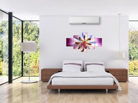 Obraz - Kwiat tulipana w szczegółach (125x70 cm)