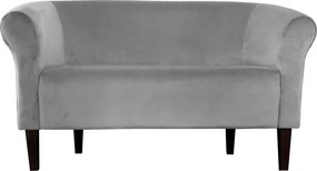 Sofa Milo tkanina Welur wygodna sofa tapicerowana do salonu i poczekalni : Kolor nogi - Venge, Kolor tkaniny - VELVET - MG17, Typ tkaniny - Velvet, Wysokość nogi - 20 cm