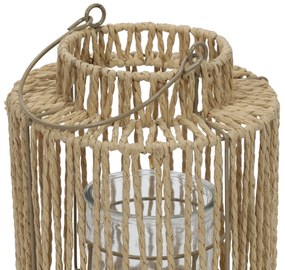 Pleciony lampion z uchwytem, 19 x 25 cm