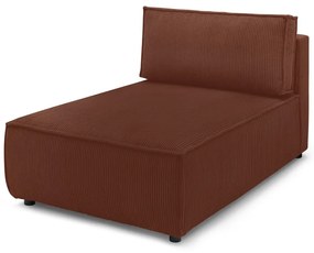 Ceglany sztruksowy moduł sofy (strona zmienna) Nihad modular – Bobochic Paris