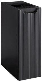 Czarna wąska szafka wisząca do łazienki T4-H41