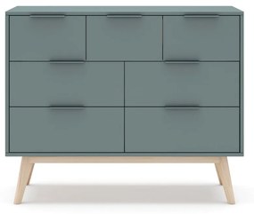 Szarozielona komoda 120x83x40 cm Pisco – Marckeric