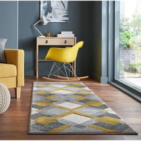 Chodnik w szaro-żółtym kolorze 80x230 cm Nimbus – Flair Rugs