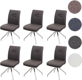 Krzesło do jadalni MCW-H70 (zestaw 6 sztuk),  szaro-brązowy