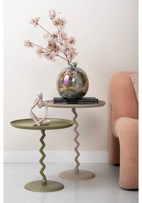 Metalowy okrągły stolik ø 40 cm Zig Zag – Leitmotiv