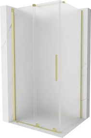 Mexen Velar kabina prysznicowa rozsuwana 120 x 75 cm, szron, złota szczotkowana - 871-120-075-31-55