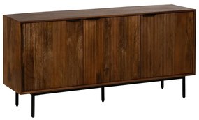 Brązowa komoda z litego drewna mango 160x78x40 cm Sagara – Ixia
