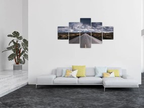 Obraz drogi na pustyni (125x70 cm)