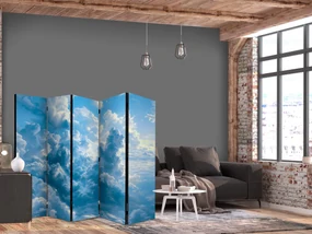 Parawan jednostronny Pejzaże 225x172 cm 5-częściowy niebieski ARTGEIST B