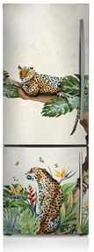 Osłona dekoracyjna na lodówkę Gepard na gałęzi
