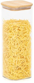 4Home Szklany pojemnik na żywność z pokrywką Bamboo, 2000 ml, 2000 ml