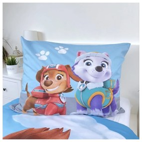 Niebieska bawełniana pościel dziecięca jednoosobowa 140x200 cm Paw Patrol – Jerry Fabrics
