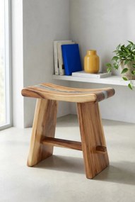 Elegancki stołek ozdobiony poliżywicą P2-B38