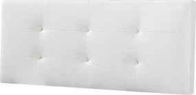 Kolumna Głowica łóżka Carla 150x60 cm Biały, wyściełana pianką