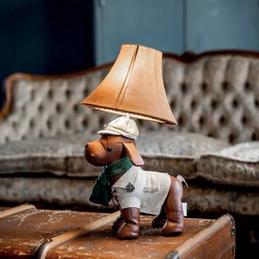 Lampa stołowa Dla dzieci Pies myśliwski brązowy - Spike Dla dzieci Oswietlenie wewnetrzne