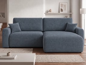 Rozkładana dwustronna sofa narożna w kształcie L NORDEN PAROS 250x140 cm, ciemnoszara
