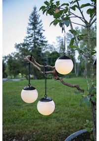 Zestaw 3 wiszących solarnych lamp ogrodowych Star Trading Globus, ø 10 cm