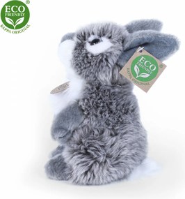 Rappa Pluszowy zając szary stojący, 20 cmECO-FRIENDLY