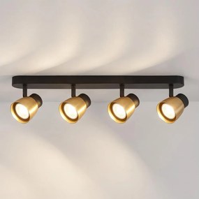 Brilagi - Oprawa punktowa NUGGET 4xGU10/30W/230V czarno-złota
