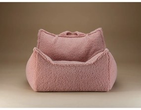 Różowy dziecięcy worek do siedzenia z materiału bouclé Chair – Wigiwama