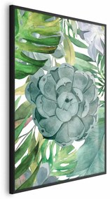 Plakat Tropikalna flora 29,7x42 cm z ramą czarną bez marginesu ARTGEIST B