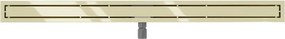 Mexen Flat M13 odpływ liniowy 2w1 110 cm, złoty - 1510110