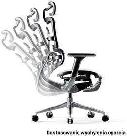 Fotel ergonomiczny Diablo V-Master, czarno-biały