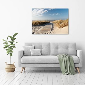 Foto obraz szklany Ścieżka na plaży