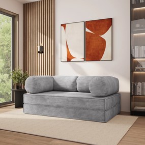 Masseno Sofa piankowa ALVIO z funkcją spania - Jasnoszary - Poso 55 / Bez stelaża